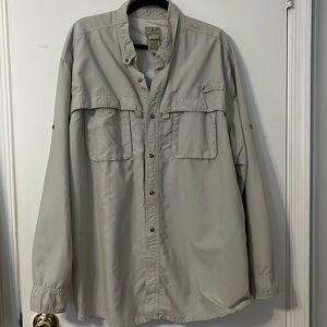 L.L. Bean Men’s XXL Reg Outdoor Long Sleeve Fishing Shirt